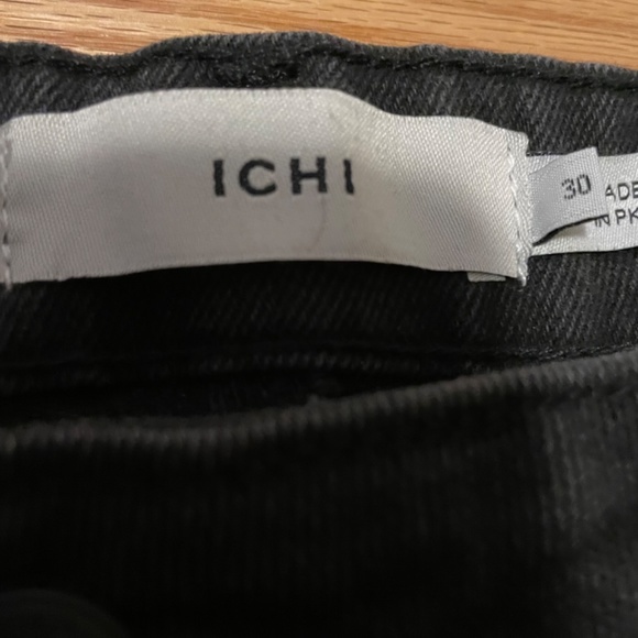 Ichi washed black slim straight crop jean - Picture 2 of 4